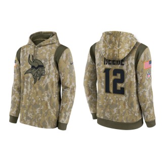 Men's Chad Beebe Minnesota Vikings Camo 2021 Salute To Service Therma Hoodie