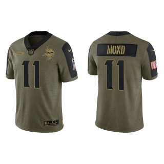 Men's Kellen Mond Minnesota Vikings Olive 2021 Salute To Service Limited Jersey