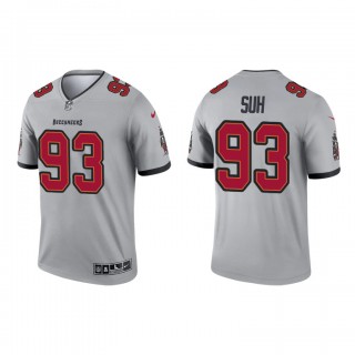 Ndamukong Suh Gray 2021 Inverted Legend Buccaneers Jersey