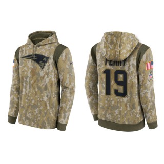 Men's Malcolm Perry New England Patriots Camo 2021 Salute To Service Therma Hoodie