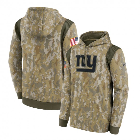 2021 Salute To Service Giants Camo Therma Performance Pullover Hoodie