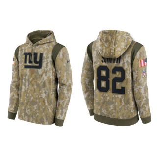 Men's Kaden Smith New York Giants Camo 2021 Salute To Service Therma Hoodie