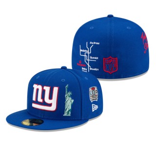 New York Giants Royal City Transit 59FIFTY Fitted Hat
