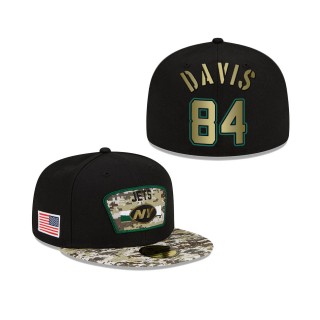 Men's Corey Davis New York Jets Black Camo 2021 Salute To Service 59FIFTY Fitted Hat