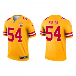 Nick Bolton Yellow 2021 Inverted Legend Chiefs Jersey