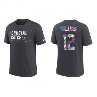 Nico Collins Houston Texans Nike Charcoal 2021 NFL Crucial Catch Performance T-Shirt