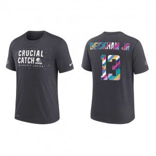 Odell Beckham Jr Cleveland Browns Nike Charcoal 2021 NFL Crucial Catch Performance T-Shirt