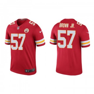 Orlando Brown Jr. Red Color Rush Legend Chiefs Jersey