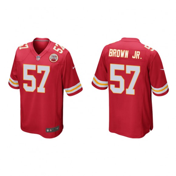 Orlando Brown Jr. Red Game Chiefs Jersey