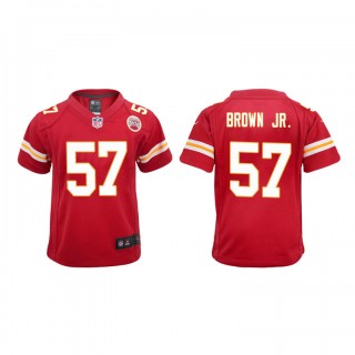 Orlando Brown Jr. Red Game Chiefs Youth Jersey