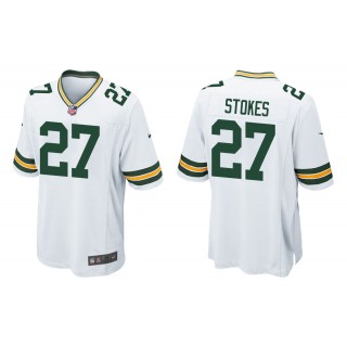 Men's Eric Stokes Green Bay Packers White 2021 NFL Draft Jersey