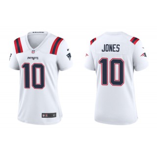Women's Mac Jones New England Patriots White 2021 NFL Draft Jersey