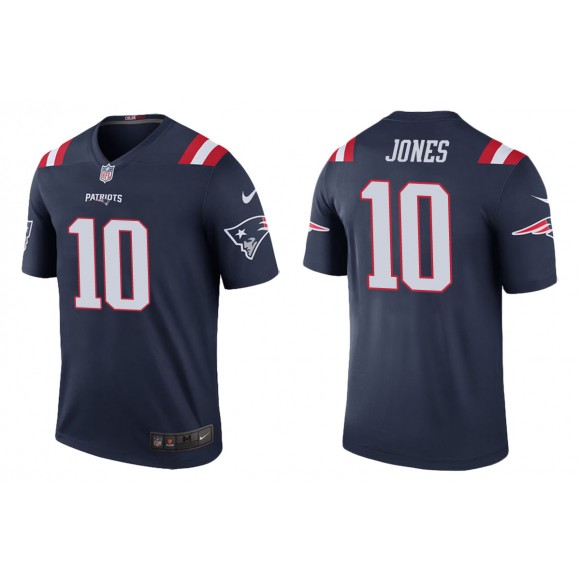 Men's Mac Jones New England Patriots Navy Color Rush Legend Jersey