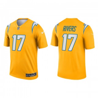 Philip Rivers Gold 2021 Inverted Legend Chargers Jersey