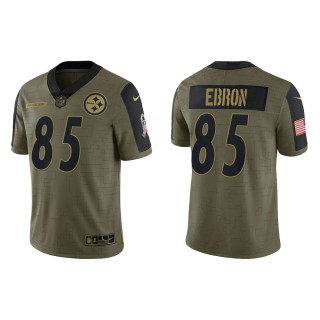 Men's Eric Ebron Pittsburgh Steelers Olive 2021 Salute To Service Limited Jersey