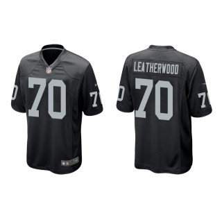Men's Alex Leatherwood Las Vegas Raiders Black 2021 NFL Draft Jersey