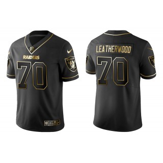 Men's Alex Leatherwood Las Vegas Raiders Black Golden Edition Jersey