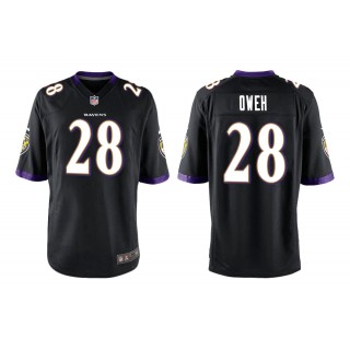 Men's Jayson Oweh Baltimore Ravens Black 2021 NFL Draft Jersey