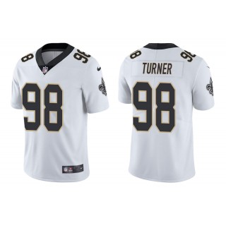 Men's Payton Turner New Orleans Saints White 2021 NFL Draft Jersey