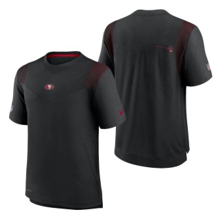 San Francisco 49ers Nike Black Sideline Player UV Performance T-Shirt
