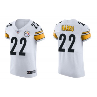 Men's Najee Harris Pittsburgh Steelers White Vapor Elite Jersey