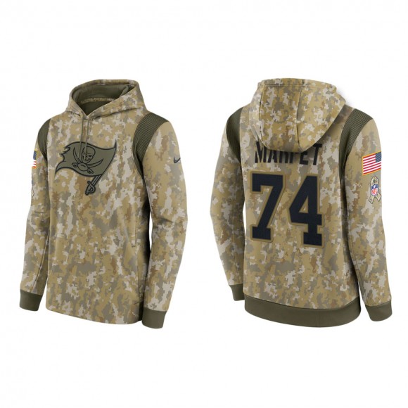 Men's Ali Marpet Tampa Bay Buccaneers Camo 2021 Salute To Service Therma Hoodie