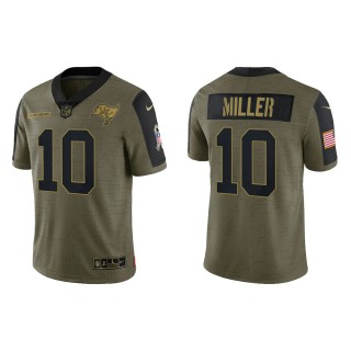 Men's Scotty Miller Tampa Bay Buccaneers Olive 2021 Salute To Service Limited Jersey