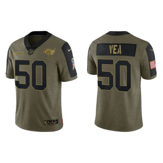 Men's Vita Vea Tampa Bay Buccaneers Olive 2021 Salute To Service Limited Jersey
