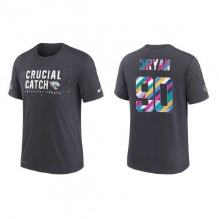 Taven Bryan Jacksonville Jaguars Nike Charcoal 2021 NFL Crucial Catch Performance T-Shirt