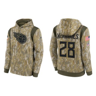 Men's Jeremy McNichols Tennessee Titans Camo 2021 Salute To Service Therma Hoodie