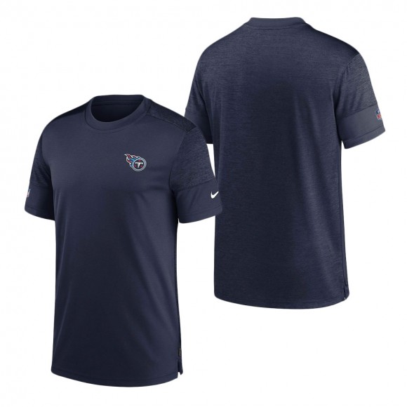 Tennessee Titans Nike Navy Heathered Navy Sideline Coaches UV Performance T-Shirt