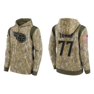 Men's Taylor Lewan Tennessee Titans Camo 2021 Salute To Service Therma Hoodie
