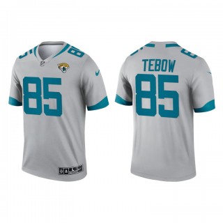 Tim Tebow Silver 2021 Inverted Legend Jaguars Jersey