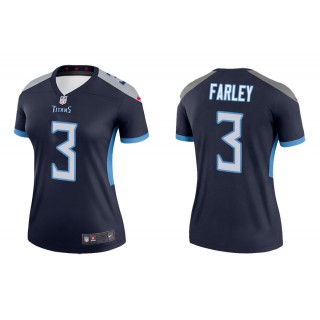 Women's Caleb Farley Tennessee Titans Navy Legend Jersey