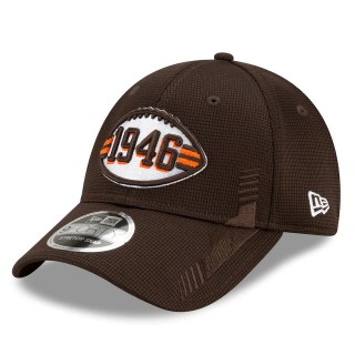 Toddler Cleveland Browns Brown 2021 NFL Sideline Home Historic 9FORTY Snapback Hat