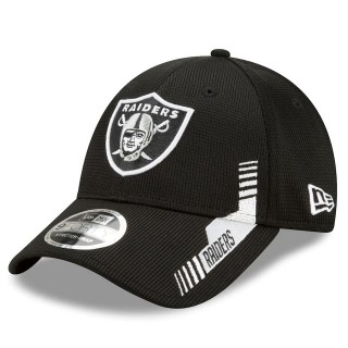 Toddler Las Vegas Raiders Black 2021 NFL Sideline Home 9FORTY Snapback Hat