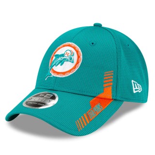 Toddler Miami Dolphins Aqua 2021 NFL Sideline Home 9FORTY Snapback Hat