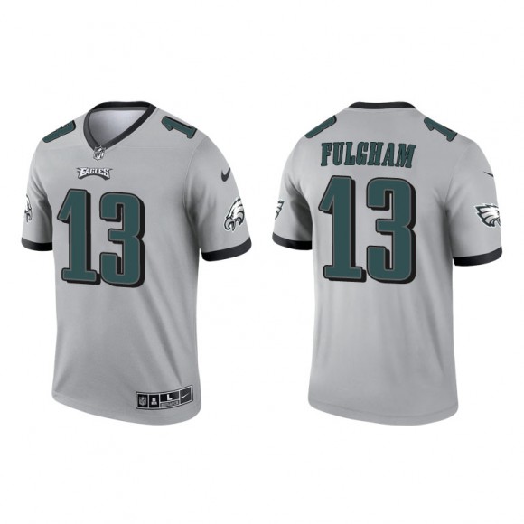 Travis Fulgham Silver 2021 Inverted Legend Eagles Jersey