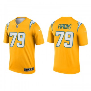 Trey Pipkins Gold 2021 Inverted Legend Chargers Jersey