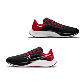 Unisex Falcons Nike Black Zoom Pegasus 38 Shoes