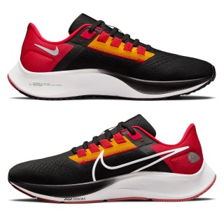 Unisex Kansas City Chiefs Nike Black Zoom Pegasus 38 Running Shoe