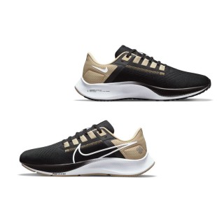 Unisex New Orleans Saints Nike Black Zoom Pegasus 38 Shoes
