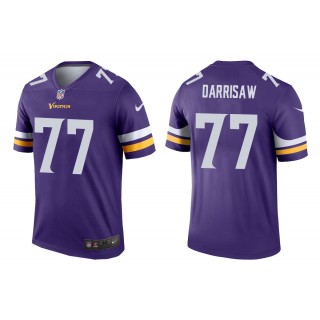 Men's Christian Darrisaw Minnesota Vikings Purple Legend Jersey