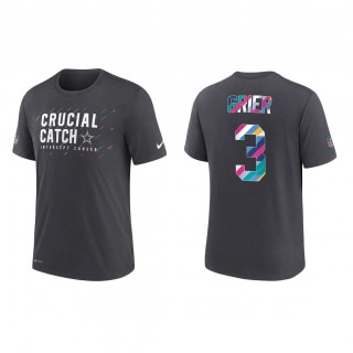 Will Grier Dallas Cowboys Nike Charcoal 2021 NFL Crucial Catch Performance T-Shirt