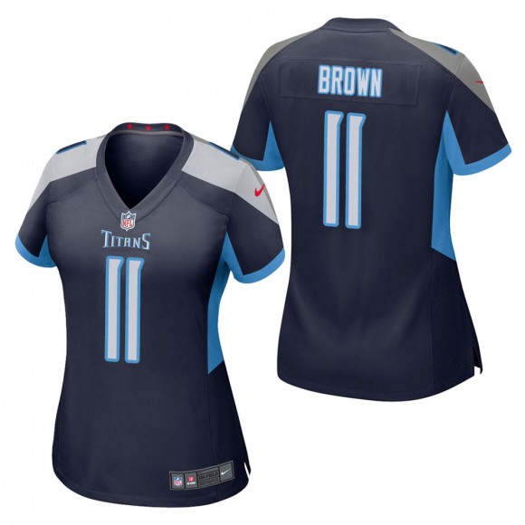 Women's Tennessee Titans A.J. Brown Navy Game Jersey