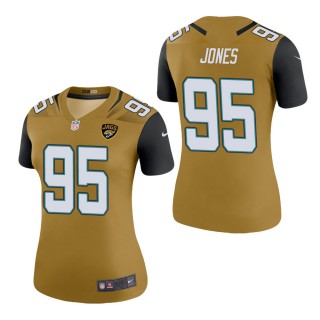 Women's Jacksonville Jaguars Abry Jones Gold Color Rush Legend Jersey