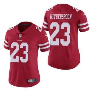 Women's San Francisco 49ers Ahkello Witherspoon Scarlet Vapor Untouchable Limited Jersey