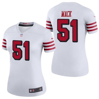 Women's San Francisco 49ers Alex Mack White Color Rush Legend Jersey