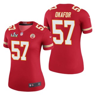 Women's Kansas City Chiefs Alex Okafor Red Super Bowl LV Jersey