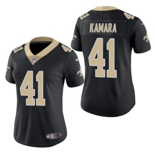Women's New Orleans Saints Alvin Kamara Black Vapor Untouchable Limited Jersey